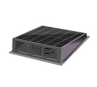 Ventilateur solaire de toit 25 W - Montage mural étanche | Ventilateur solaire à flux d'air de 430 CFM, moteur sans balais, étanche IP67, construction ABS et métal