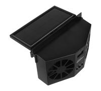 Ventilateur Solaire de Voiture Garée, Extraction Double Sortie, Noir | ABS et Pvc, Montage sans Outil, Élimine les Odeurs, pour Suv et Usage Prolongé