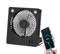 Ventilateur solaire d'extérieur portable avec panneau solaire - Équipement de survie pliable silencieux avec 3 vitesses, gadgets cool rechargeables pour la maison, la chambre, le camping, les voyages