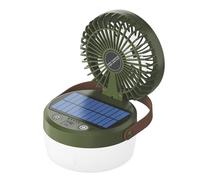 Ventilateur solaire d'extérieur portable, lampe suspendue rechargeable USB, lumières de camping pliantes faciles à utiliser USB