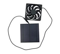 Ventilateur solaire for niche for chien, étanche, puissant appareil de refroidissement, kit d'extraction d'air polyvalent for pique-nique