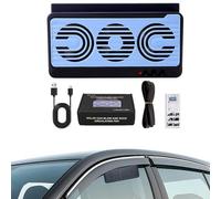 Ventilateur Solaire Pour La Fenêtre De La Voiture - Ventilateur De Refroidissement Portable Avec Porte-fenêtre, Ventilateurr Économe En Énergie Pour La Ventilation, Température Intérieure Réduite