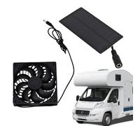 Ventilateur Solaire Pour Poulailler, Équipement d'Extraction 0.8 W, Système Aération Pour Serres Combles Granges Maisonnettes Chiens Intérieur Domicile Camping-Car