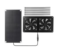 Ventilateur Solaire pour Poulailler - Ventilateur De Grenier À Énergie Solaire 10 W 12 V, Ventilateur De Fenêtre Solaire Portable | Câble De Ventilateur D'échappement De Mini Ventilateur À Énergie