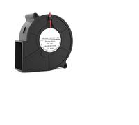 Ventilateur Soufflant, 2 pièces DC 5V 12V 24V 75mm X 30mm ventilateur centrifuge 7530 7.5cm double boule Turbo radiateur purificateur(24V Sleeve,1PCS 7530 Blower)