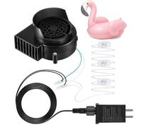 Ventilateur soufflant à air inflatable - Souffleur 12 V pour Halloween invisible, avec lumières LED à chaîne, machine de remplacement pour jardin, terrasse pelouse cour Halloween | Machine