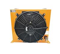 Ventilateur Soufflant, AH1012T-CA Refroidisseur d'air hydraulique Grue montée sur camion Refroidisseur de refroidissement de réservoir de carburant modifié Radiateur d'huile refroidi par air(DC 12V)