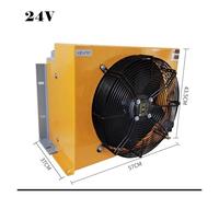 Ventilateur soufflant, Refroidisseur d'air hydraulique AH1470T-CA Refroidisseur de réservoir de Carburant modifié for Grue montée sur Camion Radiateur d'huile refroidi par air Silencieux(DC 24V)