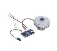 Ventilateur soufflant, Souffleur centrifuge BL Haute Pression à Faible Bruit 160 W 24 V 28 V 7,5 kPa + 1 contrôleur de Conduite for jardinière ou dépoussiérage Industriel Silencieux(48V)