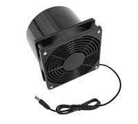Ventilateur Soufflant, Ventilateur d'extraction solaire 5,5 x 2,1 mm 12 V, alimenté par panneau solaire