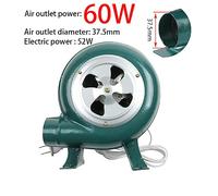 Ventilateur Soufflant, Ventilateur ménager fer Barbecue ventilateur petit centrifuge 30W 40W 60W 80W adaptateur vert for(150W 1.5KN)