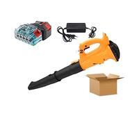 Ventilateur Soufflant, Vitesses 320 CFM Souffleur d'air sans fil de l'industrie, outils partie jardin balayeuse feuille neige, poussière soin pelouse for la batterie 21V(Two batteries-O)
