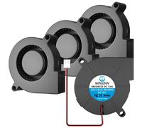 Ventilateur Souffleur 5015 12 V Pour Imprimante 3D 12 V-Ventilateur Turbo À Double Roulement À Billes-Refroidissement Sans Balais-50 Mmx15 Mm-2 Broches (Lot De 4)