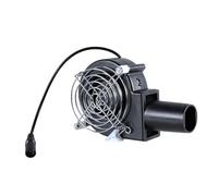 Ventilateur souffleur d'air 12 V haute vitesse pour les fosses de barbecue, petite ventilation électronique, feux de camp, utilisation en intérieur, souffleur d'air à double boule