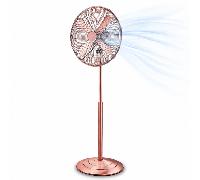 Zephir Ventilateur de plafond vintage 40 cm en métal bronze 50 W 3 vitesses