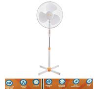 Ventilateur Sur Pied 125Cm Réglable 3 Vitesses Pale 40Cm 45W Vinco