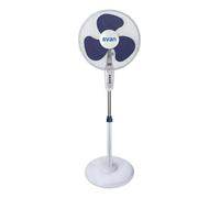 Svan Ventilateur sur Pied Blanc et Bleu, SVP401600MOBA. 3 Vitesses, Taille 16", Minuterie, Oscillation, Multiposition, Télécommande, 25 m2