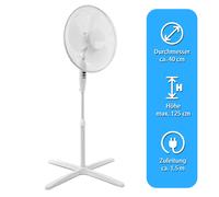 Ventilateur Sur Pied 40Cm Ventilateur Machine À Vent Ventilateur Tour Oscillant