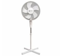 Ventilateur Sur Pied BURI Ø43 cm Blanc 5 Lames 3 Vitesses Oscillant