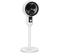 Ventilateur sur pied design 45W 3 vitesses oscillant 70° inclinable 90° blanc noir Blanc G