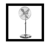 Profi-Care PC VL 3064 MS - Ventilateur sur Pied - 50 W - Hauteur réglable - 40 cm - 3 vitesses - 4 niveaux (0-1-2-3) - Silencieux - Chrome