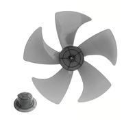 Ventilateur Sur Pied En Plastique De 14 Pouces, Cinq Pales Avec Cache-écrou, Accessoire De Table(Transparent White)