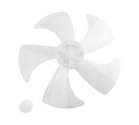 Ventilateur Sur Pied En Plastique De 14 Pouces, Cinq Pales Avec Cache-écrou, Accessoire De Table(Transparent Black)