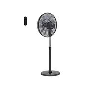 Fanelite - Ventilateur sur pied FS45-DC - Moteur DC - Diamètre 45 cm - 6 vitesses - Hauteur ajustable - Oscillant ou fixe - Professionnel - Silencieux Noir