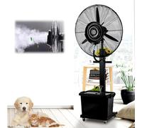 Ventilateur sur pied industriel avec fonction brumisation, ventilateur de refroidissement oscillant à haute vitesse pour patio, intérieur, extérieur
