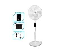 Ventilateur sur pied - MUVIP - 40 cm - 4 vitesses - Blanc - Réglable en hauteur - Oscillation - Silencieux