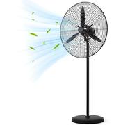 Ventilateur Sur Pied Oscillant, 3 Niveaux De Ventilation, Ventilateur Industriel, Oscillation 90° & Cordon D'alimentation De 3.0 M Pour Refroidissement Entrepôt, Serre, Atelier(78 * 145cm)