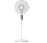 Philips Ventilateur sur pied Série 1000 - Puissant et silencieux, 38 dB, Hauteur réglable, Inclinable et rotatif, Minuterie, Blanc (CX1220/00)