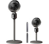 Ventilateur sur pied pour chambre à coucher, 2026 Circulateur d'air amélioré pour toute la pièce, flux d'air de 27,4 m, refroidisseur à moteur CC silencieux 30 dB, socle oscillant à 90°, 3 vitesses