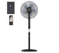 Taurus - Ventilateur Sur Pied Boreal 16CR Silence 30W | 12 Vitesses | Ultra-silencieux | Modes Normal/Brise/Nuit | 5 Pales | Oscillant | Hauteur Réglable | Télécommande | Écran Digital | Noir