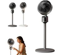 Ventilateur Sur Pieds Silencieux, Puissant Silencieux Refroidissement Circulation D'Air, Conception De Flux D'Air Oscillation Silencieuse Pp, 3 Vitesses,Chambre à Coucher,Le Bureau