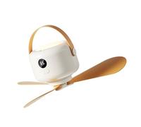 Ventilateur suspendu portable à 3 pales, fonctionnement USB, conception à faible bruit, lumière intégrée pour petits espaces, télécommandes miniatures, ventilateur de plafond avec lumière LED