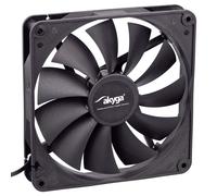 Ventilateur système Akyga AW-14A-BL 14cm noir Molex + 3pin