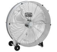 Ventilateur tambour industriel - vidaXL - Argenté - Aluminium - 79x37x82 cm - 3 vitesses - Roues intégrées