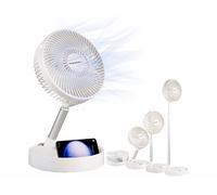 Ventilateur télescopique Ø 18,5 cm rechargeable avec fonction batterie externe