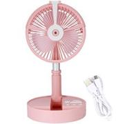 Ventilateur télescopique de sol USB avec veilleuse-rose G