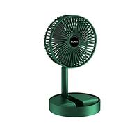Ventilateur télescopique pliable sans fil portable rechargeable par USB Batterie intégrée 2000 mAh Hauteur réglable 3 vitesses pour extérieur domestique Mini ventilateur de ventilation réglable