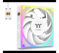 Ventilateur Thermaltake 120mm CL-F211-PL12SW-A Blanc : 500-2000 RPM, 59.34 CFM, 2.86 mmH2O, Roulement Hydraulique, LED RGB 3-Pin, PWM 4-Pin