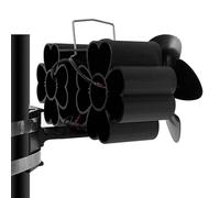 Ventilateur thermique pour poêle à bois : ventilateur en aluminium alimenté par la chaleur, hélice thermique silencieuse, épandeur de chaleur, circulateur de poêle écologique | Souffleur