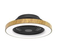 Ventilateur TIBET LED 70 W noir - bois