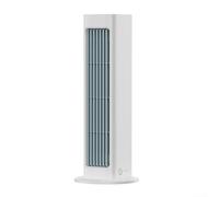 Ventilateur tour compact sans pales pour installation murale avec sortie d'air de 230 mm offrant un flux d'air puissant et un fonctionnement sûr (blanc)