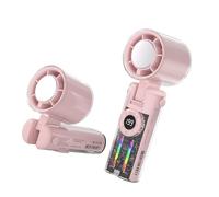 Ventilateur tour de cou 4000 mAh haute capacité batterie faible bruit multiples vitesses portable pour voyage bureau ABS PC ventilateur à main