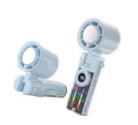 Ventilateur tour de cou 4000 mAh haute capacité batterie faible bruit multiples vitesses portable pour voyage bureau ABS PC ventilateur à main