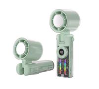 Ventilateur tour de cou 4000 mAh haute capacité batterie faible bruit multiples vitesses portable pour voyage bureau ABS PC ventilateur à main