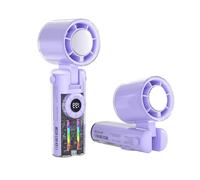 Ventilateur tour de cou 4000 mAh haute capacité batterie faible bruit multiples vitesses portable pour voyage bureau ABS PC ventilateur à main