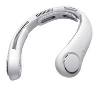 Ventilateur tour de cou haut de gamme Life4 (FA14X) portable, 5000 mAh, 5 vitesses JISULIFE Gris
